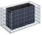 GABIONA Plate-Bande surélevée Panier de Pierre Gabion carré, Largeur de Maille 5 x 10 cm, Longueur 100 cm, épaisseur 50 cm, Spirale Fermeture, galvanisé 100 x 50 x 50 cm