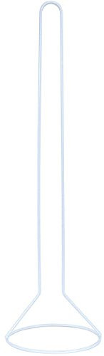 MSV Porte Rouleau Papier WC sur Pied Acier Blanc