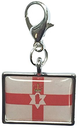 Libby's Market Place Northern Ireland Flag/Ulster Banner/Flag of Ulster/Northern Ireland Clip On Charm with Organza Gift Bag