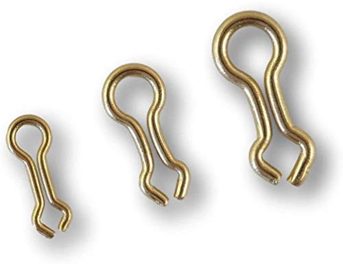 Messing Sinker Augen – Ösen für Blei Gewicht Formen (Größe # 1, 200 Stück)