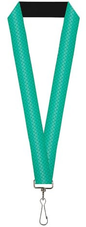 Buckle Down Unisex-Erwachsene Lanyard-1.0-Ariel's Scales Turquoise Blues Schlsselanhnger, Mehrfarbig, Einheitsgröße