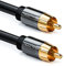 deleyCON 7,5m Subwoofer Kabel - Cinch RCA Digitales Koaxialkabel - Vergoldete Stecker - Audio Kabel für Subwoofer AV Receiver Verstärker Heimkino