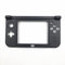 Carcasa de bisagra inferior de marco medio para Nintendo New 3DS XL LL 2015 Verison Reemplazo (negro)