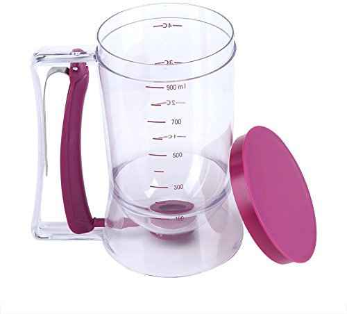 Pancake Mix Dispenser, 900 ml Dough Dispenser Dough Dispenser Measuring Cup Batter Dispenser Pancake Cupcake Batter Perfect Baking Tool