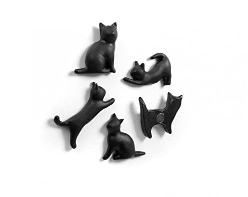 Trendform® FA4583 Magnete Meow, 5er Set, schwarz