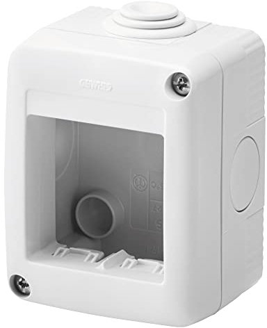 Gewiss Contenitore Scatola per apparecchi system protetto 1 Posto Grigio RAL 7035 GW27001