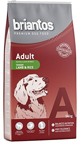 Briantos Premium Qualität 2 x 14 kg Trockenfutter Sparpaket – Erwachsene Lamm & Reis