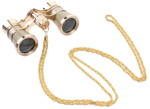 iplusmile Opera Glasses Binoculars for Women: 3X25 Theater Glasses Opera Binocular with Metal Chain for Concerts Theater Sports Competition