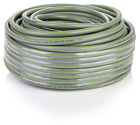 Alfresia 60 Metre Garden Hose – Long Garden Hose Pipe for Outdoor Use, 3 Layer PVC and Nylon Mesh, Multipurpose Watering System for Home, Greenhouse and Irrigation, Hose Extension, Portable, Green