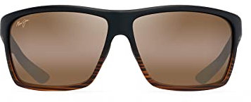 Maui Jim Unisex Sunglasses, hcl alenuihaha Dark Brown, L