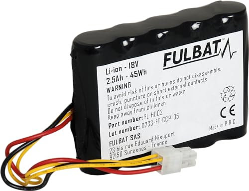 FULBAT BATTERIE ROBOT TONDEUSE HUSQVARNA GARDENA 18V 2,5AH 45Wh LI-ION