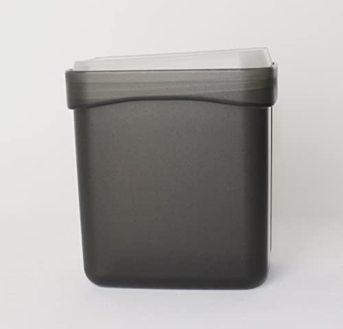 Tupperware Swing - Barattolo nero da 450 ml + mini colino, colore: Lilla