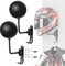 CJBIN 2-Piece Helmet Stand - 180° Rotating Holder with 2 Hooks - Strong Hanger for Helmets, Hats, Coats & Wigs