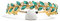 IYOU Kristall Hochzeits Stirnband Grün Braut Haarbänder Krone Glitzernder Strass Kopfschmuck Tiara Abschlussball Party Haarschmuck für Braut und Brautjungfer