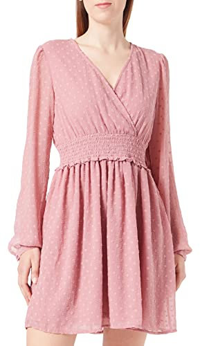 ONLY Damen Onlella Lyng Dress WVN Chiffonkleid, Nostalgia Rose, L EU