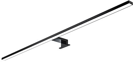 kalb | 80cm LED Badleuchte Badlampe Spiegellampe Spiegelleuchte 230V, schwarz (neutralweiß)