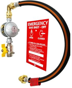 Tezla Single O.P.S.O Propane Regulator Kit With POL Pigtail