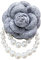 iSpchen Blumen Brosche für Frauen Mädchen Ansteckblume elegante Kamelien Perlen Brosche Anstecknadel Vintage Anstecker Pins Kleidung Broschen für Schals,Kleider,Anzüge,Hüte Blumen Corsage Pins