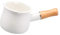Pot à Lait à Induction de 500 ML Pot à Lait en émail pour Induction - Blanc