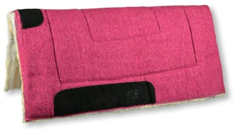 Horses Tapis de Selle d'Équitation Western Classic Silver (Rose)