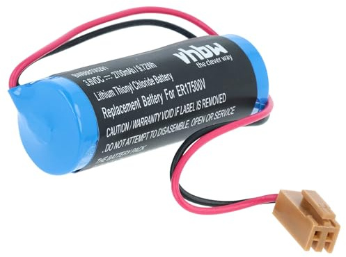 vhbw Batterie Ersatz für Maxell ER17/33 für PLC Programmable Logic Controller (2700 mAh, 3,6 V, Li-MnO2)