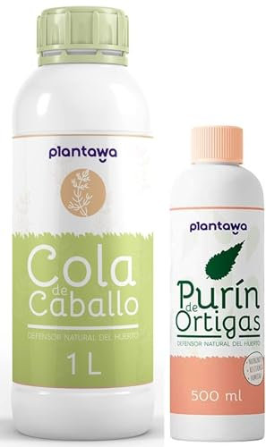 PLANTAWA Confezione da 500 ml di Ortica e Estratto di Coda di Cavallo 1 L | Multiuso | Versatile | Prodotti di origine naturale per la cura e il rafforzamento delle superfici | Uso interno ed esterno