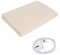 Erdungs-Spannbetttücher,Erdungsspannbettlaken mit EU Erdungskabel für besseren Schlaf reduziert Stress, Mit Bio-Baumwolle/Silberfaser Leitfähige Erdungsmatte für Bett in EU-Norm (Beige, 198*203*33cm)