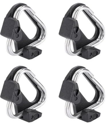 WHGHNCQ 4 Pezzi Camera Strap Gancio Anello Triangolare Tracolla Fotocamera Cinghia Macchina Fotografica Gancio Triangolare Forma Triangolare in Acciaio Inox con Custodia Protettiva