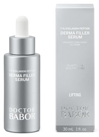 DOCTOR BABOR Derma Filler Serum | Hochwirksame Gesichtspflege mit 7% Kollagen-Peptide für sichtbare Faltenreduktion | Anti-Aging Serum für unmittelbar glattere & straffere Haut | vegan | 30ml Serum