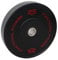FunctionalFitness Olympic Rubber Bumper Plates - Rubber Coated Barbell Weight Plates for Strength Training and Weightlifting - Range from 5kg - 25kg (1 x 25kg)