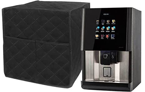 LARUISEE Coffee Machine Cover Dust-Proof Coffee Maker Dust Cover With Pockets Coffee Making Machine Cover For Kitchen Appliance Small Kitchen Appliance Covers