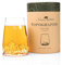 Alaskan MAKER Vetro lungo 450 ml – Borosilicato di alta qualità soffiato artigianalmente con montagne in rilievo | Cocktail, birra o soft TOPOGRAPHIC (Monte Bianco)