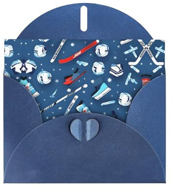 WURTON Eishockey-Karten, halbgefaltet, für alle Gelegenheiten, Party-Einladungen, Feiern