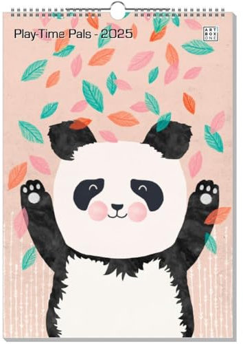 artboxONE Kalender 2025 Play-Time Pals Wandkalender A3 2025 Für Kinder - Designkalender Wand