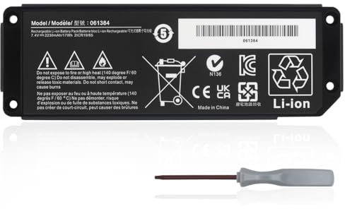 KXRSII 061384 061385 061386 063287 Bluetooth Speaker Battery for Bose Soundlink Mini 1 / Soundlink Mini i One Version 7.4 V 17 Wh 2230 mAh