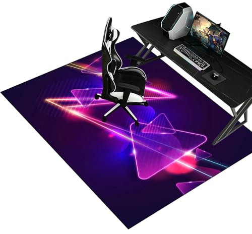 Fzamudng Bodenschutzmatte für Hartböden Bürostuhl Unterlage Schreibtischstuhl Unterlage Schutzmatte für Laminat 70 x 120 cm Gaming Teppich Schutzmatte für Teppichböden Gaming Bürostuhl Stuhlmatten