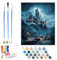 Lixkuokuo Peinture par numéros pour adultes et juniors débutants, 40 x 50 cm, Hary Pote, Poudlard, école magique, avec pinceaux en toile, peinture acrylique, grand kit de bricolage pour la décoration