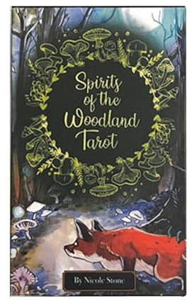 Iouyjiu Spirits of The Woodlands Tarot, Fortune Telling Tarot Cards, Tarot Divination Tools, Fate Divination Cards, Tarot Deck for Games, Tarot Board Game for Games, Tarot Board Game,
