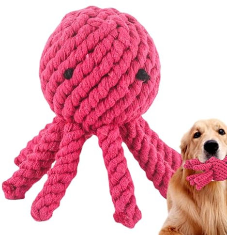 Rope Octopus Dog Toy, Pull Octopus Bite Toys - Dog Chewing Toy Octopus, Interactive Dog Cotton Rope Bite Toy For Teeth Grinding, Tug Of War Toy