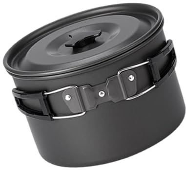 KASFDBMO Tragbare Campingtöpfe Mit Deckel Outdoor Kochtöpfe Antihaftbeschichtet Camping Kochgeschirr Für Camping Wandern Picknicks Reisen Rucksackreisen
