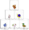 Silex Italia Set 6 bicchieri animaletti in vetro borosilicato
