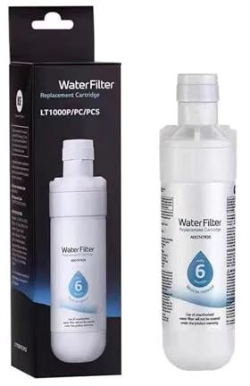 Refrigerator Water Filter for LT1000P Capacity Replacement ADQ74793501, ADQ75795105, AGF80300704, or AGF80300705(1pcs)