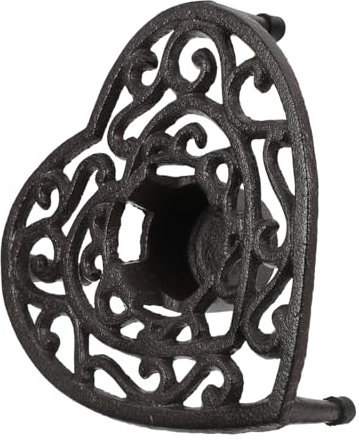 Luxshiny Cast Iron Teapot Warmer Tripod Rack Heart-shaped Tea Light Oven Ceramic Holder for Brewing Tea and Coffee, Vintage Decorative Candle Stand Suitable for Home and Hotel Use