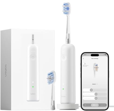 Laifen Wave Pro Electric Toothbrush, 60° WaveMotion, 66,000 VPM, White