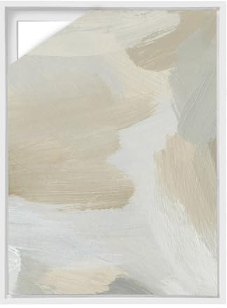 YCBTREE Schattenfugenrahmen 30x40cm, MDF Rahmen für Leinwand mit Tiefeneffekt ohne Glas und Rückwand Bilderrahmen für Leinwand Keilrahmen (Weiß Holzmaserung, 30×40cm)