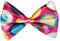 Boland 52915 - Fliege Clown, 1 Stück, Einheitsgröße, Mehrfarbig, Bunt, Kreise, Bunt, Bow tie, Gummiband, Satin, Accessoire, Halsschmuck, Karneval, Mottoparty, Verkleidung, Kostüm