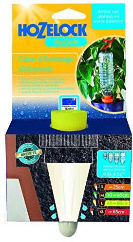 HOZELOCK - Système d'Arrosage Goutte-à-Goutte Autonome Aquasolo - Taille L (x1) : Arrosage d'Absence, Idéal pour Plante en Pot, Jardinière, Fleurs et Potager, Cône Jaune en Céramique [2712 3465]