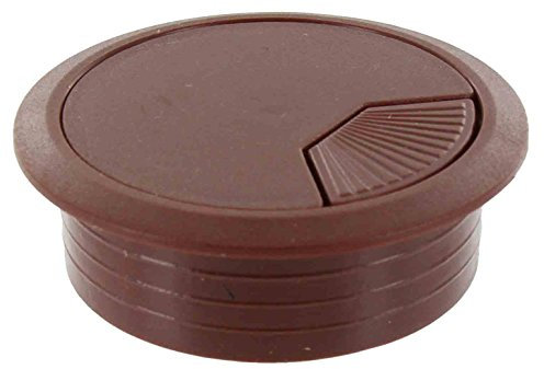 BOCCHETTA PASSACAVI D MM 60 PLAST MARRONE PZ 20