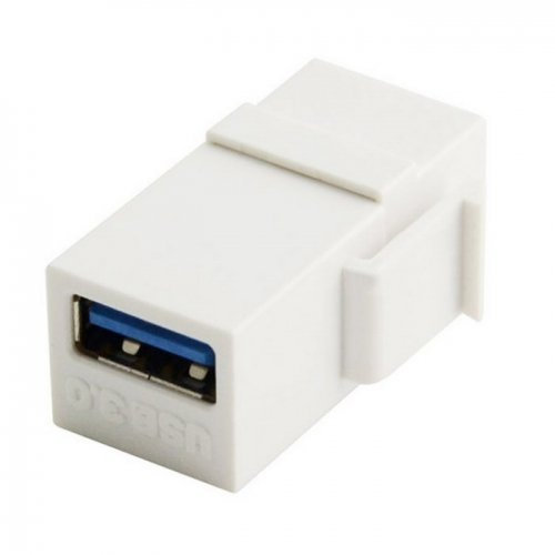 Chenyang USB 3.0 da femmina a femmina adattatore accoppiatore jack Keystone per cavo USB per pannello a parete