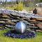 CLGarden Edelstahlkugel Brunnenkugel 30cm matt gebürstet für Springbrunnen Gartenbrunnen Zierbrunnen Wasserspiel Kugelbrunnen